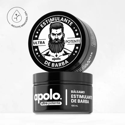 Bálsamo para Crecimiento de Barba Ultra Potente con Minoxidil 20% | 100mL 👊